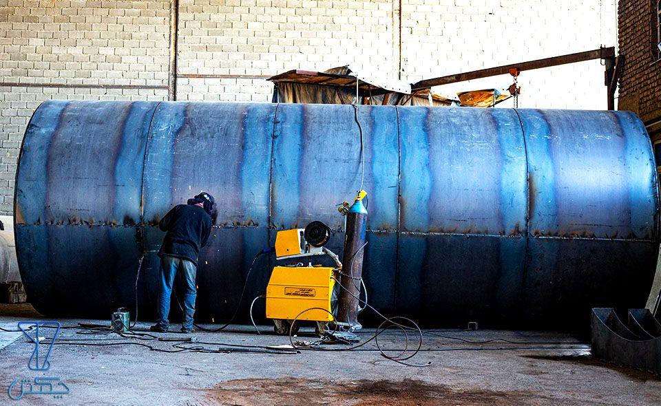 گروه صنعتی و تولیدی چکش | فرآیند تولید مخازن صنعتی