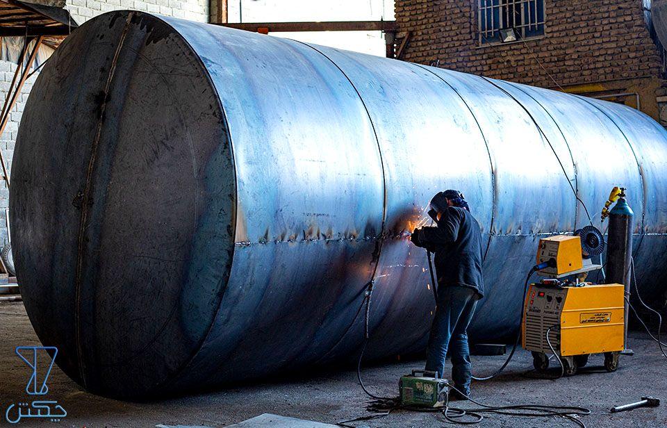 گروه صنعتی و تولیدی چکش | فرآیند تولید مخازن صنعتی