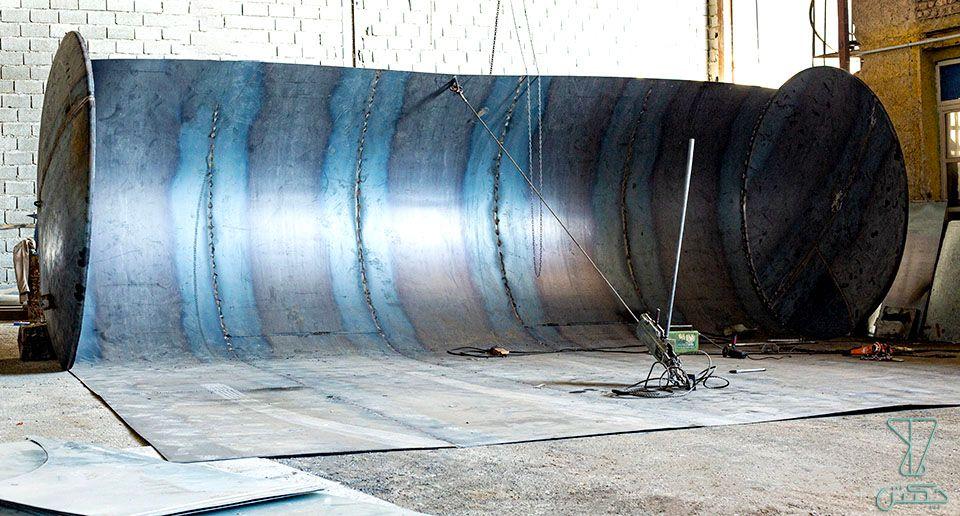 گروه صنعتی و تولیدی چکش | فرآیند تولید مخازن صنعتی